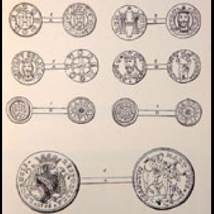 Collection of samples of the coins used in the Dukedom of Lucca