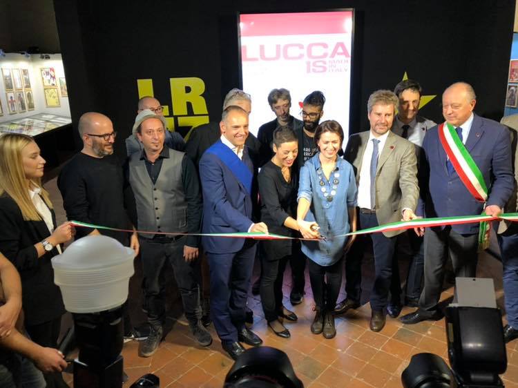 Taglio del nastro delle mostre di Palazzo Ducale per Lucca Comics & Games 2018