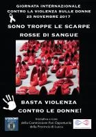 Locandina della giornata contro la violenza sulle donne