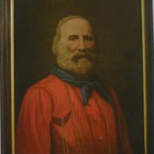Olio su tela raffigurante Garibaldi